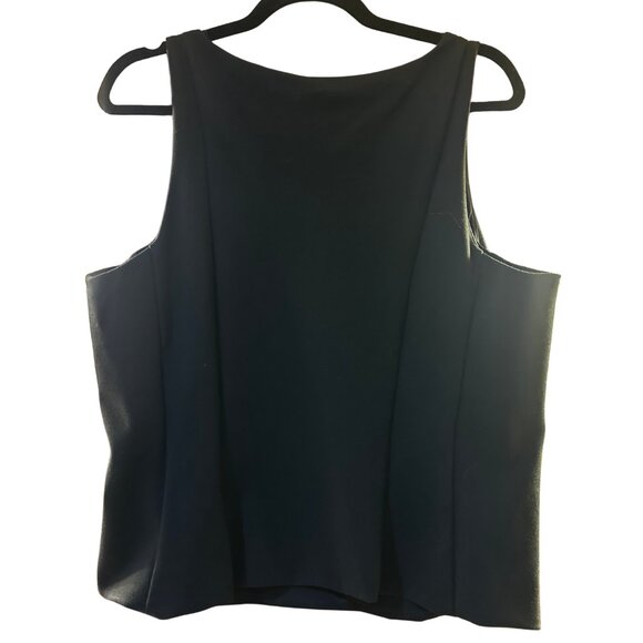 Express Black Square Neck & Paneled Tank Top | XL - Picture 2 of 3